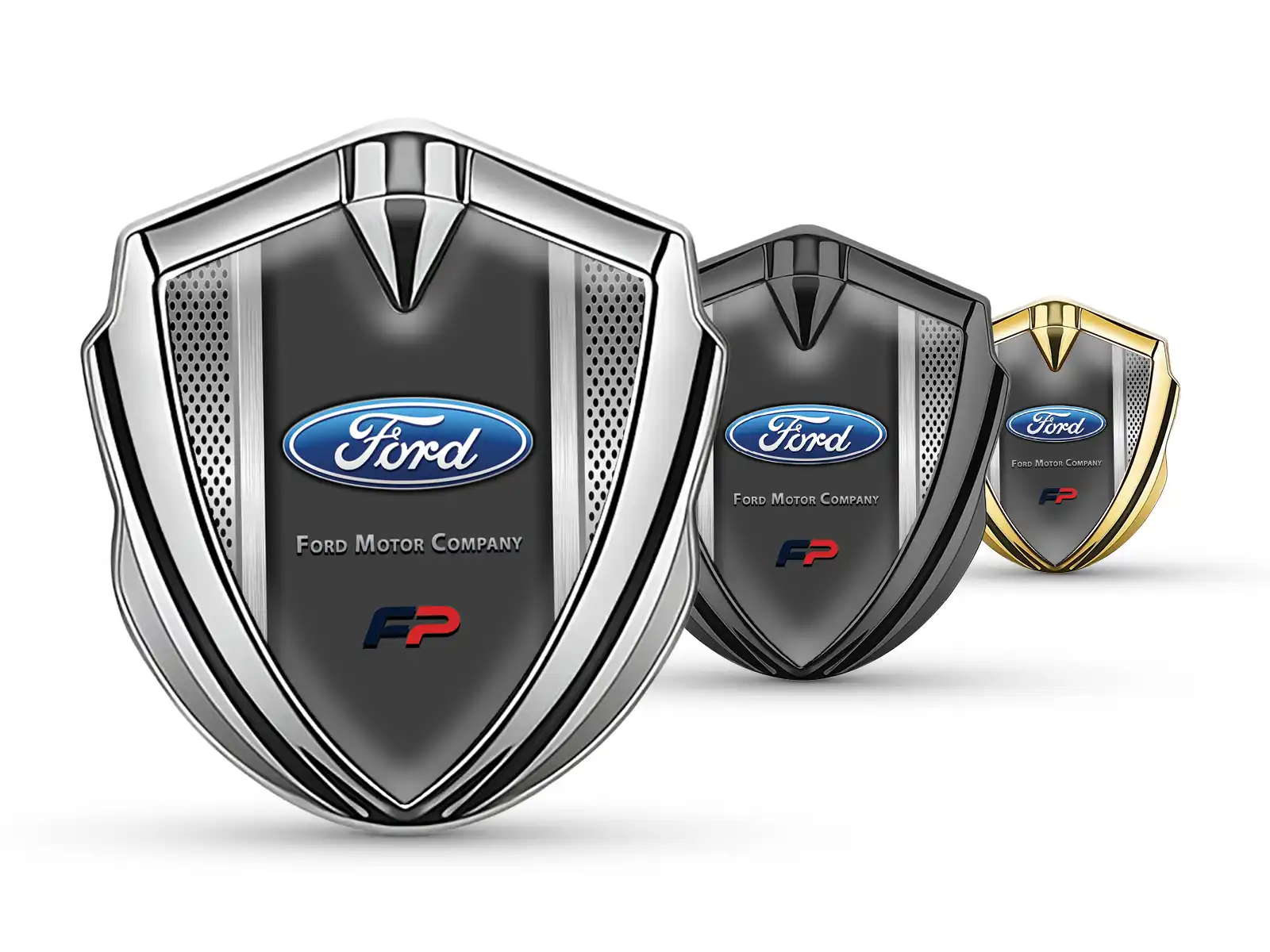 Ford Metall Emblem Abzeichen Moderner Look High-End